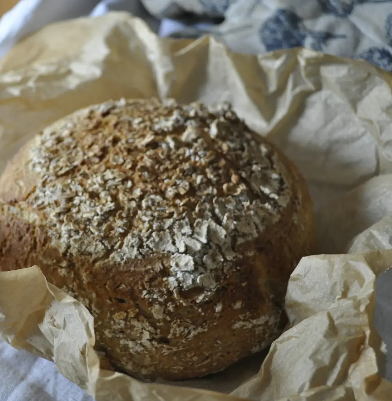 gultenfreies Hafer-Honig-Mandelmilch Brot