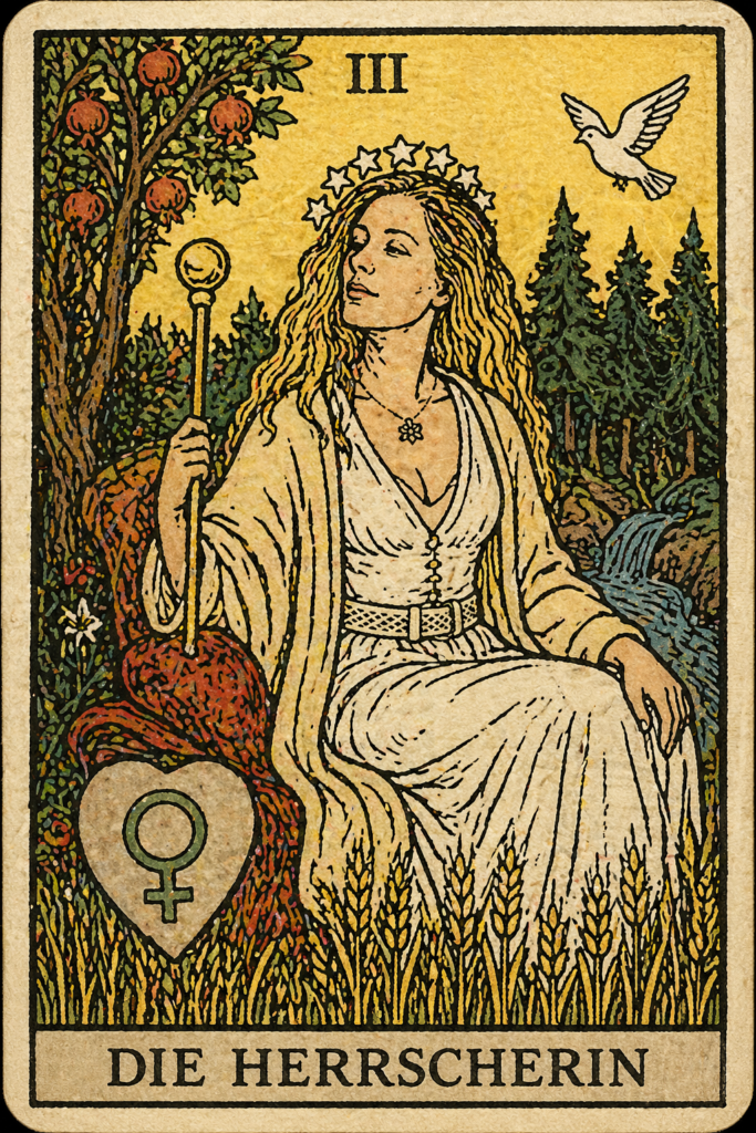 die Herrscherin Tarotkarte